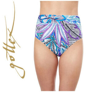 NEW Profile by Gottex Tropic Boom High Waist Tankini Bottom Only Sz 14 NWT